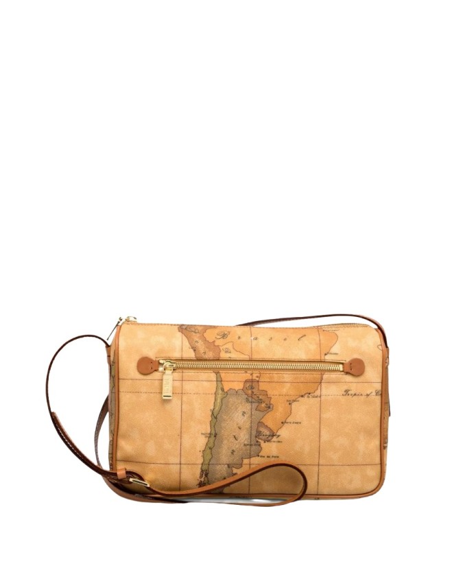 Alviero Martini Prima Classe -Borsa media a tracolla in tessuto Geo Classic
