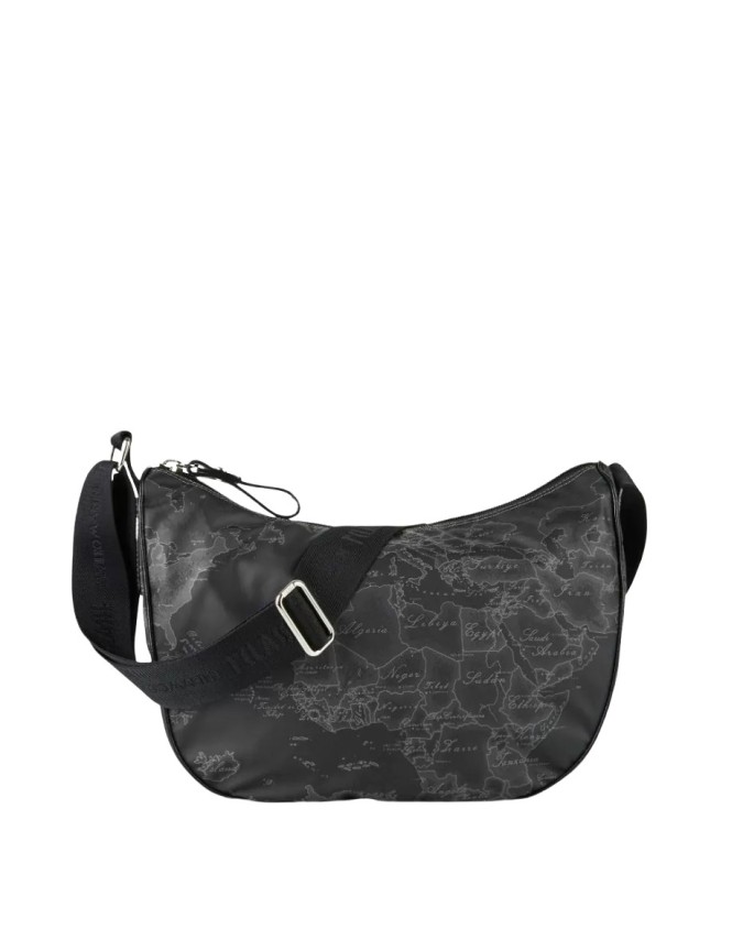Alviero Martini Prima Classe - Borsa piccola a mezzaluna Geo Soft Black