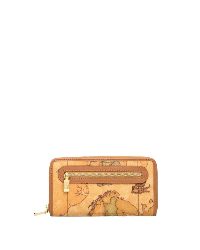 Alviero Martini Prima Classe - Portafogli grande in tessuto stampato Geo Classic con zip