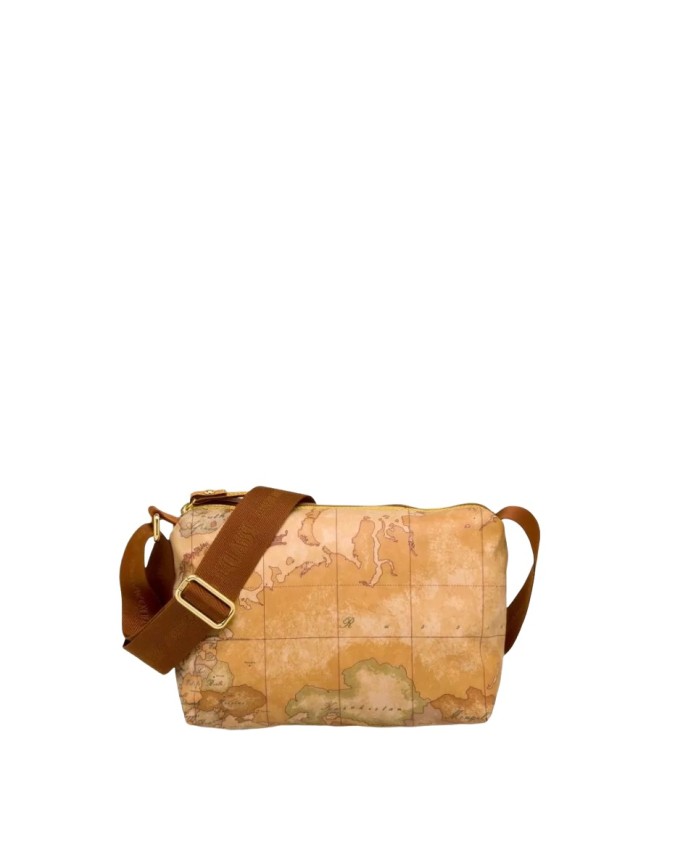Alviero Martini Prima Classe - Borsa a tracolla donna in tessuto stampato Geo Soft