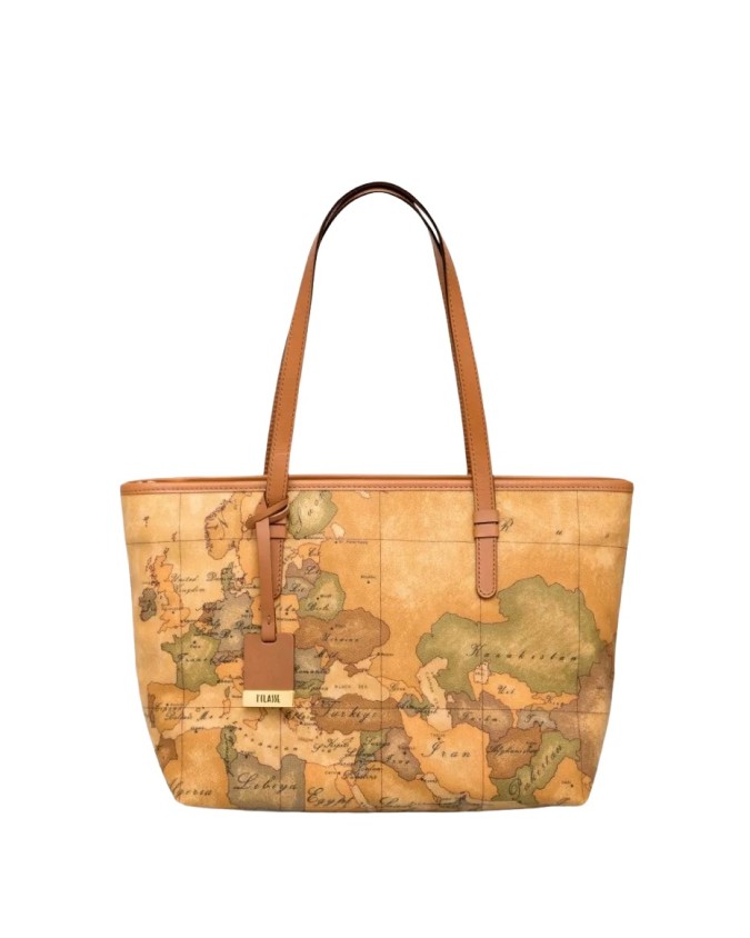 Alviero Martini Prima Classe  - Borsa Shopping dimensione Media in Tessuto Geo Classic