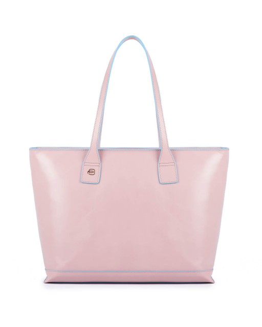 Piquadro - Shopping bag con compartimento porta iPad®mini Blue Square