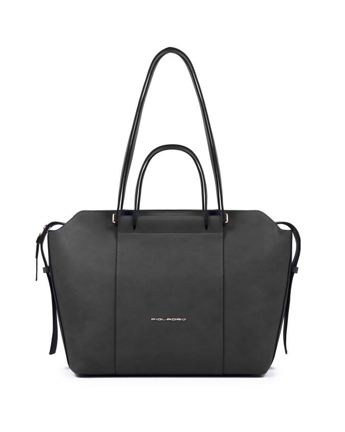 Piquadro - Borsa a spalla in pelle porta iPad Circle