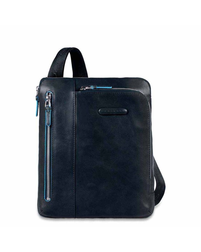 Piquadro - Borsello piatto uomo in pelle Blue Square