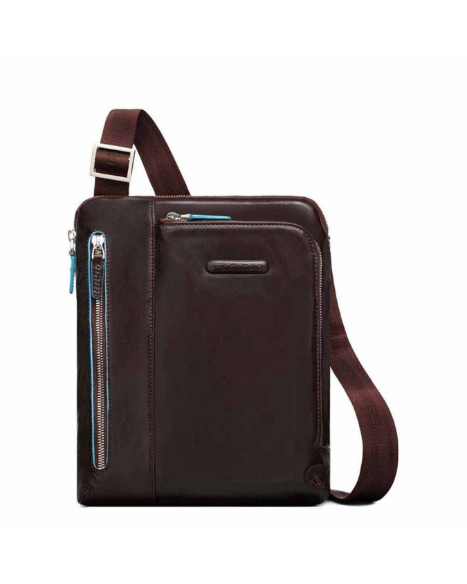 Piquadro - Borsello piatto uomo in pelle Blue Square