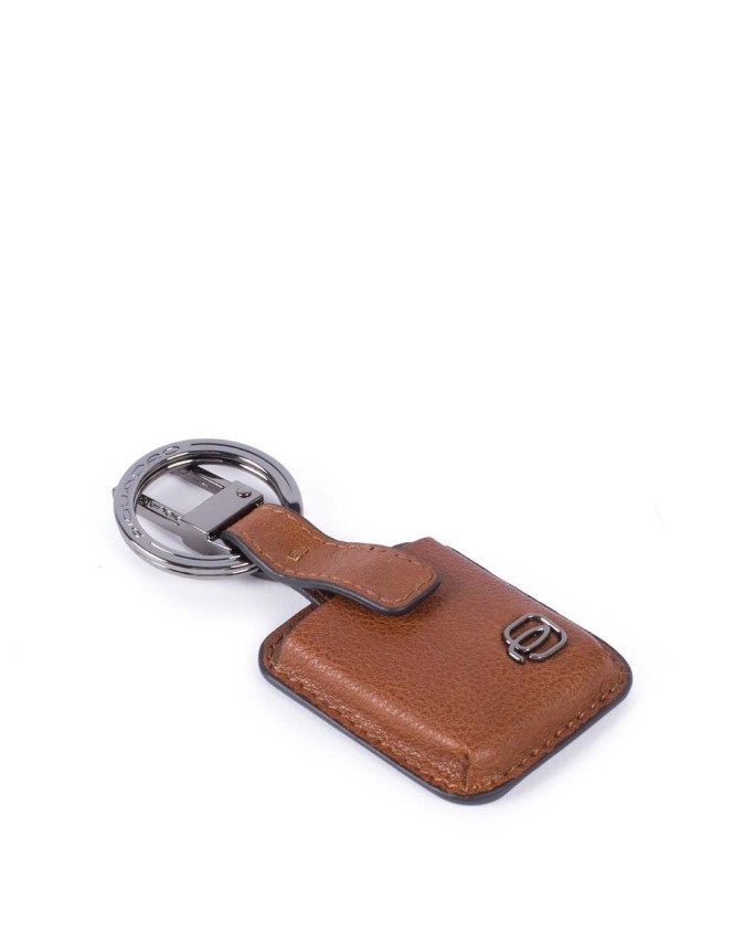 Piquadro - Portachiavi con CONNEQU in pelle Black Square