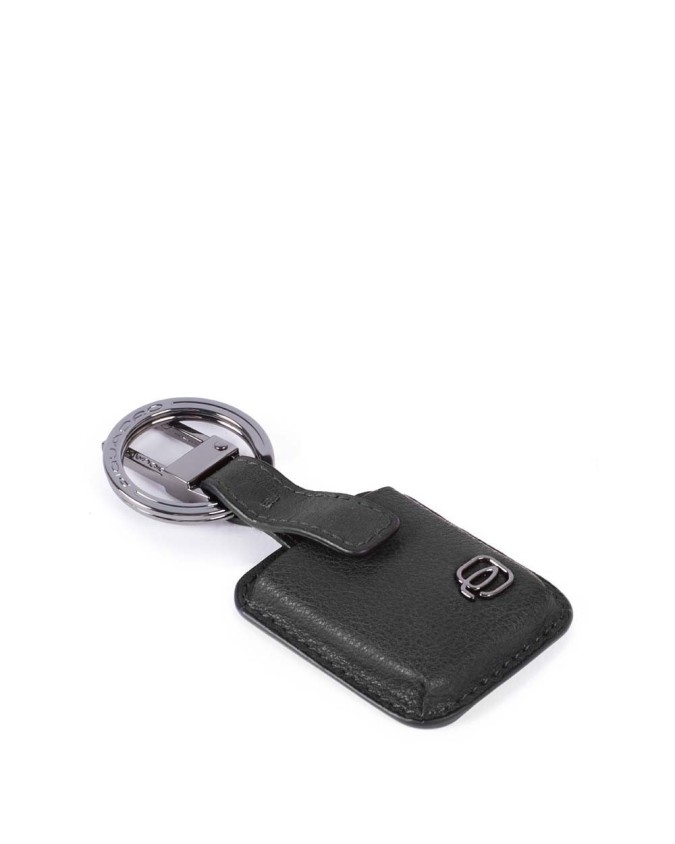 Piquadro - Portachiavi con CONNEQU in pelle Black Square