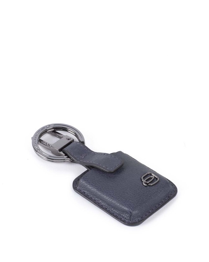 Piquadro - Portachiavi con CONNEQU in pelle Black Square