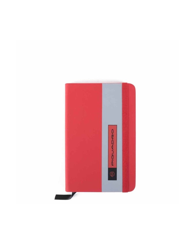 Agende e Portadocumenti Piquadro - Quaderno A6 pelle e tessuto