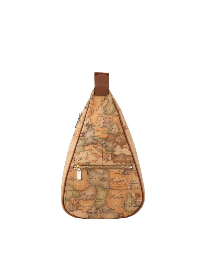 Alviero Martini Prima Classe - Zaino monospalla in tessuto Geo Classic
