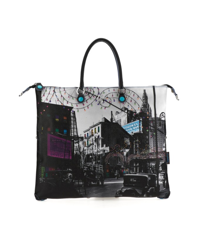Gabs - Shopper trasformabile G3 PLUS in ruga con stampa L