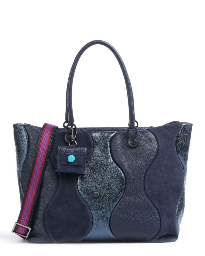 Gabs - Borsa shopping in pelle Momu scultura Black Tg M