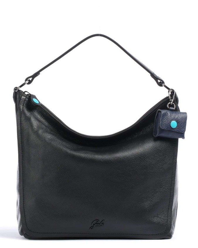 Gabs - Borsa a spalla in pelle Tg M Eme Box Black