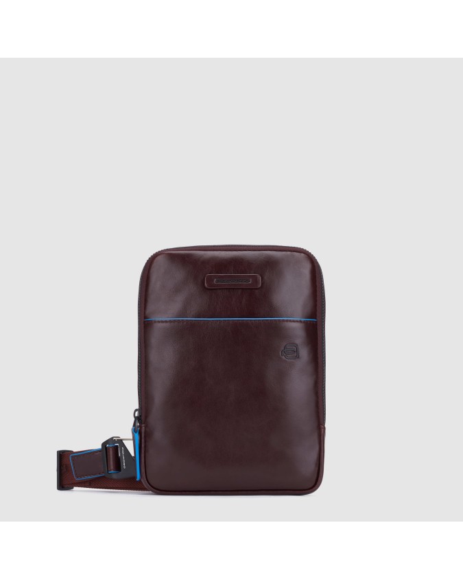 Piquadro - Borsello uomo in pelle porta iPad®mini con tasca per Connequ Blue Square