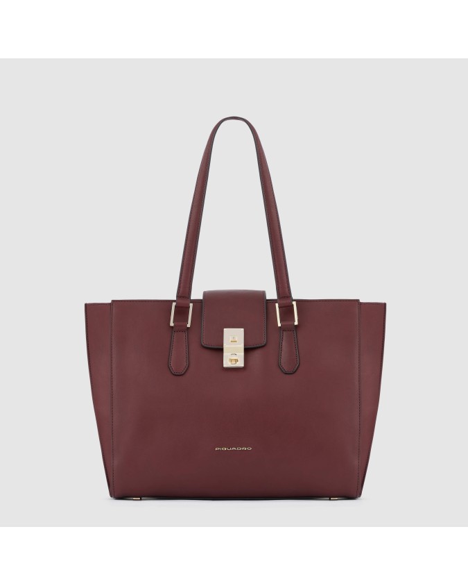 Piquadro - Borsa donna in pelle porta pc 13.3'' e  iPad Pro 12.9" Dafne