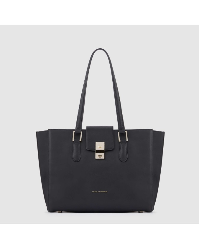 Piquadro - Borsa donna in pelle porta pc 13.3'' e  iPad Pro 12.9" Dafne
