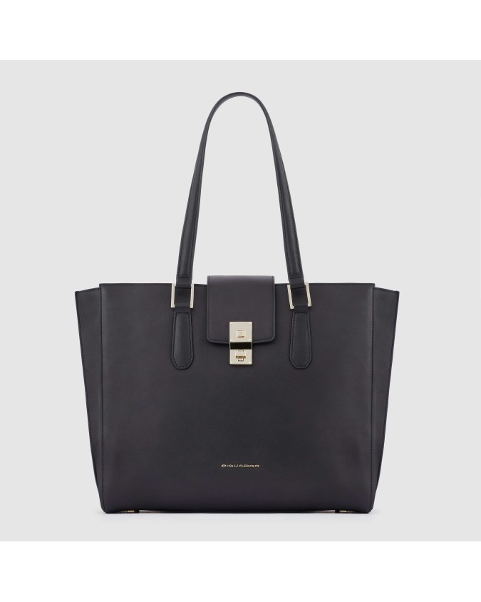 Piquadro - Borsa Shopping in pelle porta pc 15,6'' Dafne