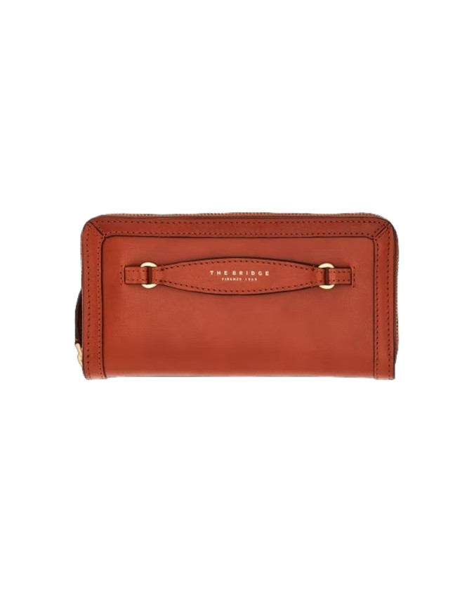 The Bridge - Portafoglio donna zip around in pelle Bettina
