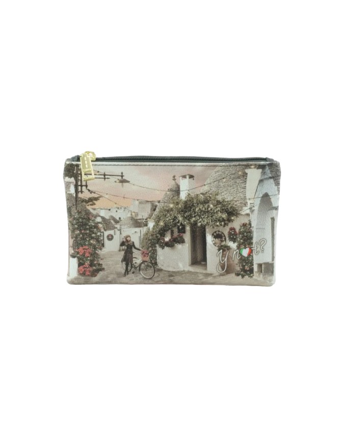Ynot - Portamonete medio in ecopelle con cerniera Yesbag