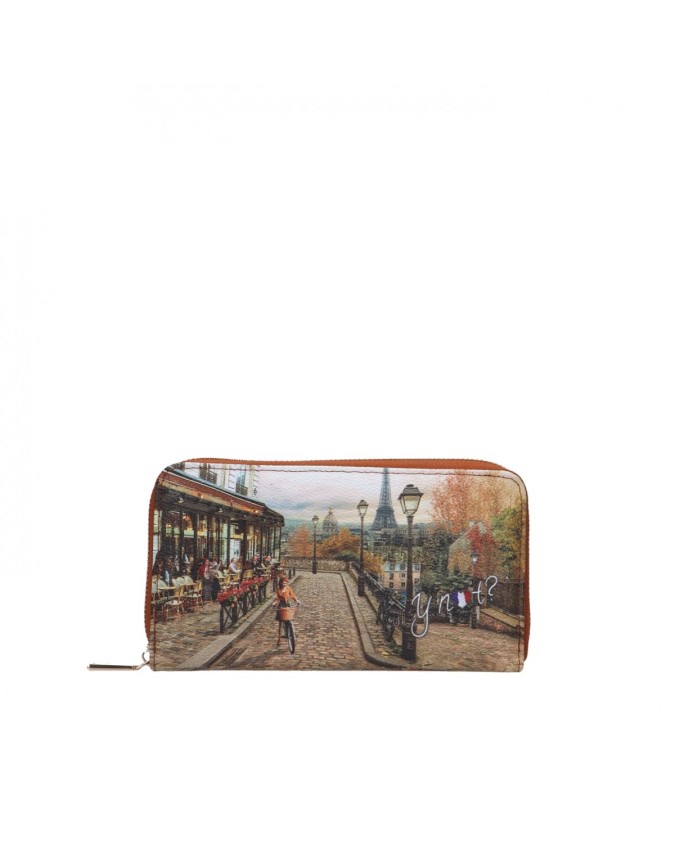 Ynot - Portafoglio donna zip around in ecopelle Yesbag