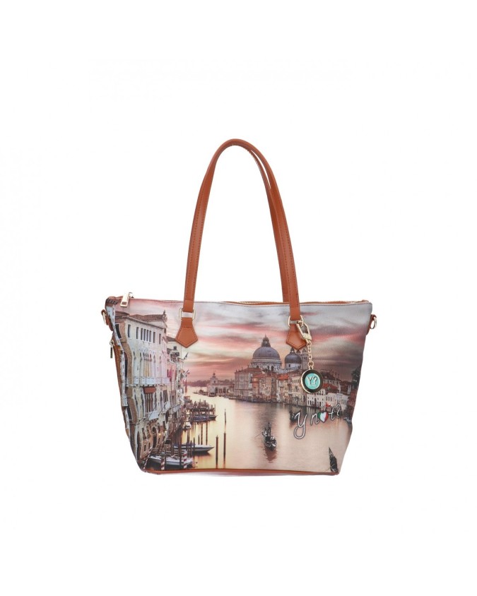 Ynot - Borsa a spalla piccola in ecopelle con tracolla Yesbag