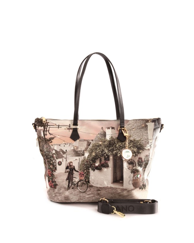 Ynot - Borsa a spalla media in ecopelle con tracolla Yesbag