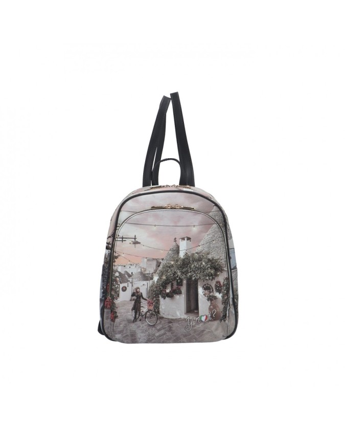 Ynot - Zaino donna in ecopelle con tasca grande esterna Yesbag