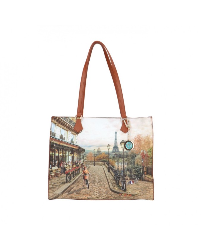 Ynot - Borsa a spalla squadrata in ecopelle Yesbag