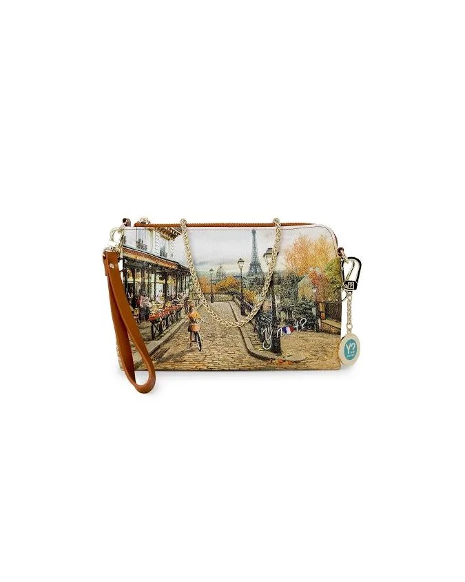 Ynot - Borsa a tracolla in ecopelle con manico removibile Yesbag