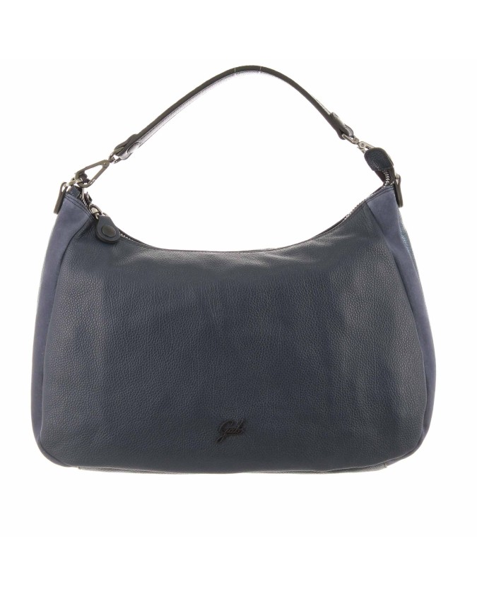 Gabs - Borsa a spalla in pelle Isabel Tg L Hokusai Black