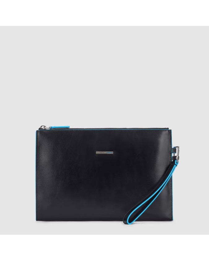 Piquadro - Pochette uomo in pelle sottile porta iPad®mini Blue Square