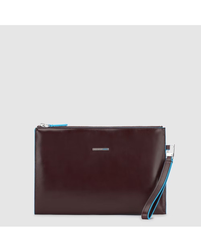 Piquadro - Pochette uomo in pelle sottile porta iPad®mini Blue Square