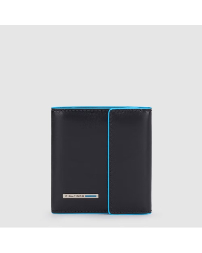 Piquadro - Portafoglio uomo in pelle tascabile con protezione RFID