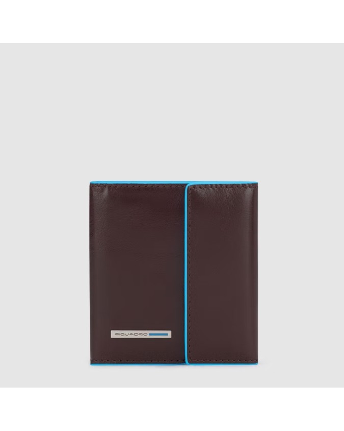 Piquadro - Portafoglio uomo in pelle tascabile con protezione RFID