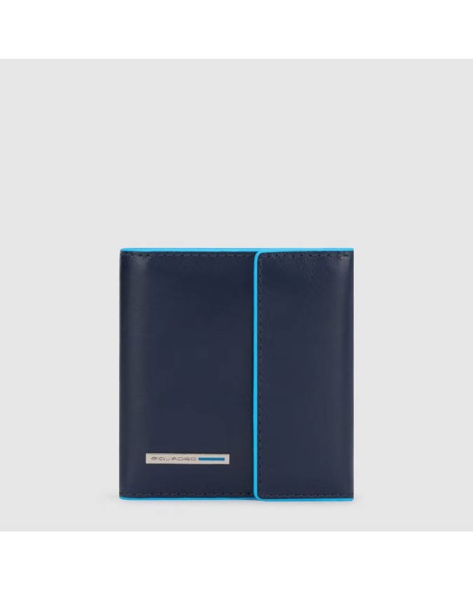 Piquadro - Portafoglio uomo in pelle tascabile con protezione RFID