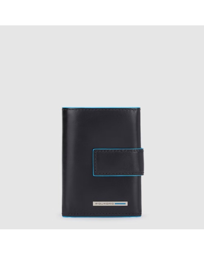 Piquadro - Portafoglio uomo tascabile con porta monete Blue Square