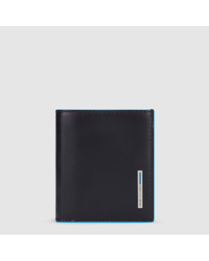 Piquadro - Portafoglio uomo verticale con porta carte di credito Blue Square