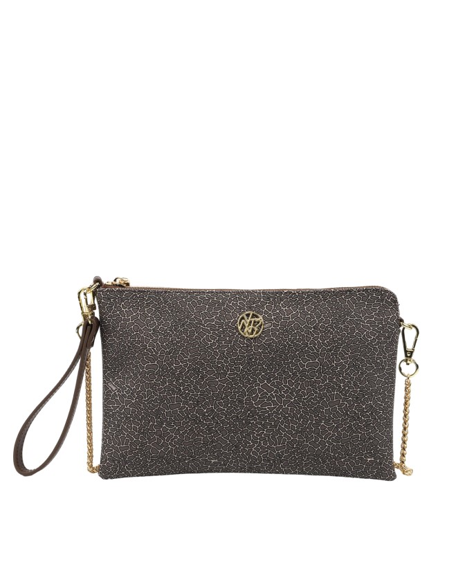 Ynot - Borsa clutch a tracolla con polsiera in Pvc Lux