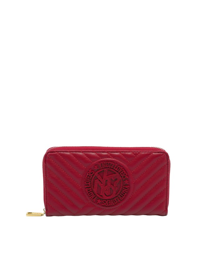 Ynot - Portafoglio donna zip around in pvc Round