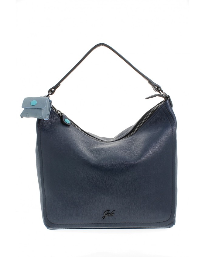Gabs - Borsa a spalla in pelle Tg M Eme Box Black