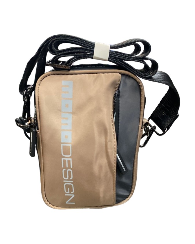 Momo Design - Borsello uomo in nylon con tasca esterna