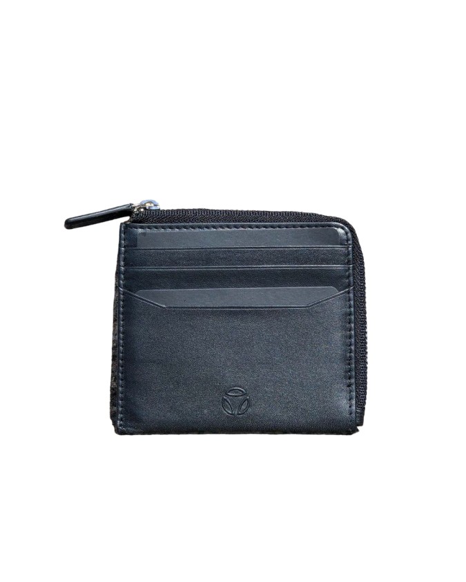 Momo Design - Portafoglio piccolo uomo in pelle con zip