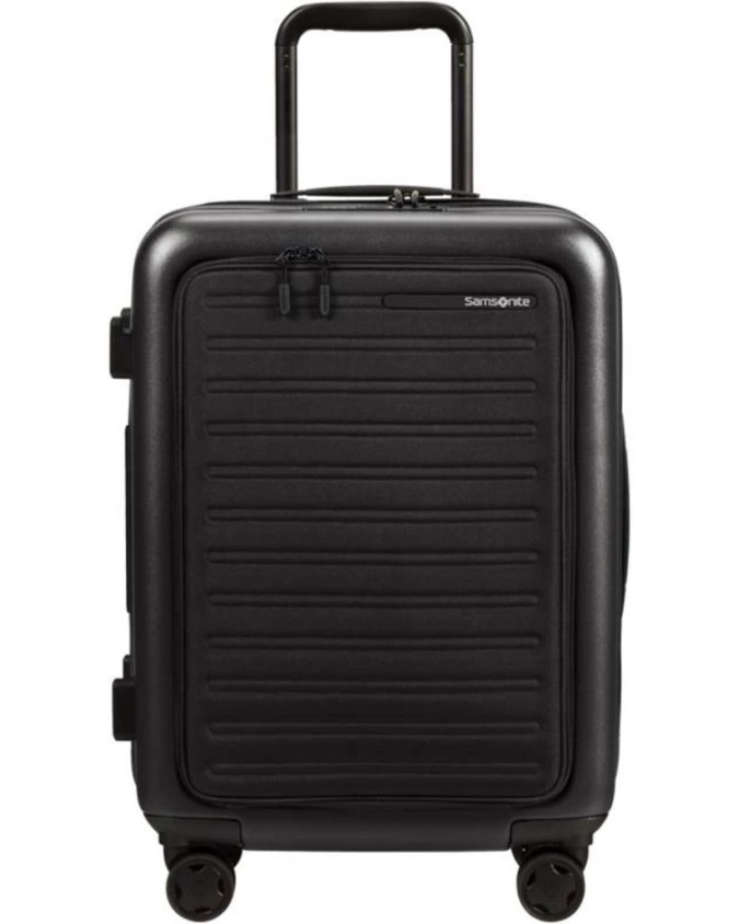 Samsonite - Trolley bagaglio a mano espandibile in policarbonato 4 Ruote 55 cm Stackd