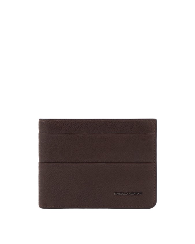Piquadro - Portafoglio uomo a due scomparti in pelle con protezione RFID
