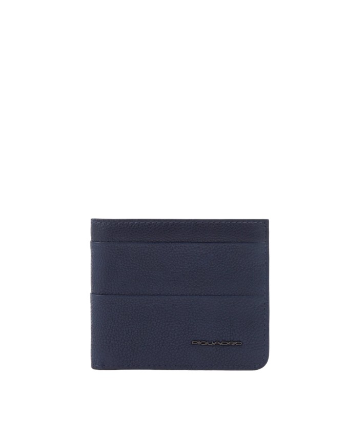 Piquadro - Portafoglio uomo in pelle naturale porta carte e protezione RFID
