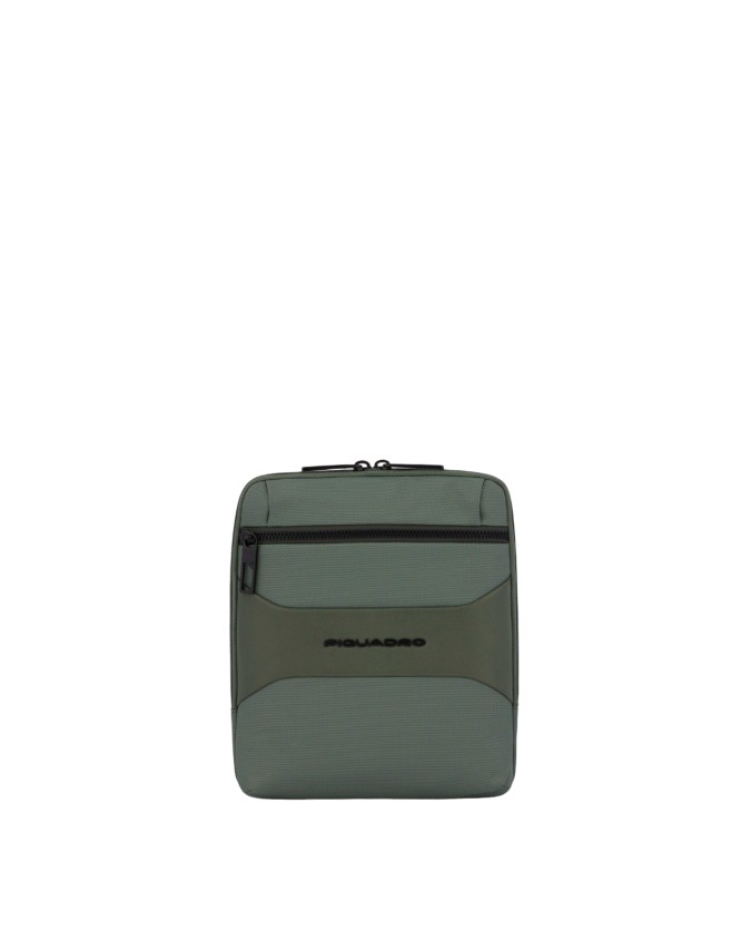 Piquadro - Borsello uomo porta iPad mini in pelle e tessuto