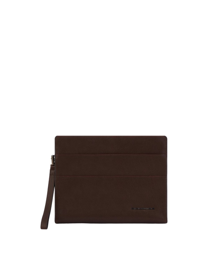 Piquadro - Pochette uomo in pelle porta iPad Pro 11 con polsino removibile