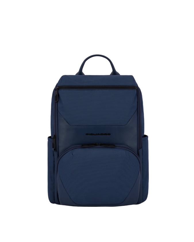 Zaini Uomo Piquadro - Zaino uomo in pelle e tessuto porta pc