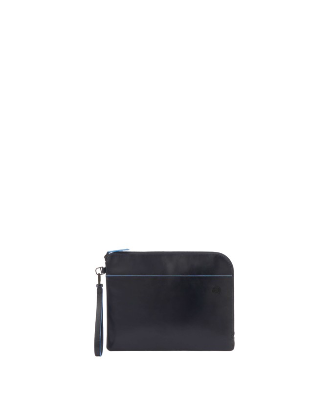 Piquadro - Pochette media in pelle zip around