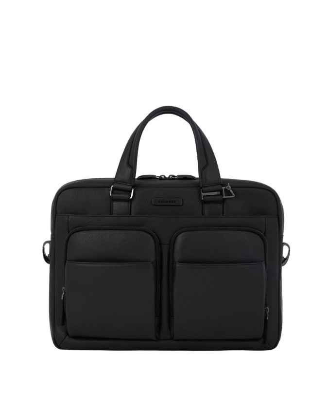 Piquadro - Cartella sottile in pelle porta pc 14'' e porta iPad®Air/Air2 a due manici Modus